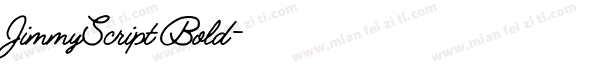 JimmyScript Bold字体转换